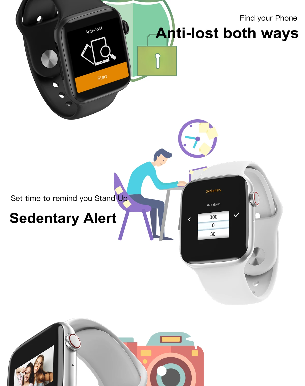 LEMFO W34 1,5" Full Touch женские Смарт-часы мужские для Apple Watch Bluetooth Вызов ЭКГ монитор здоровья трекер Смарт-браслет
