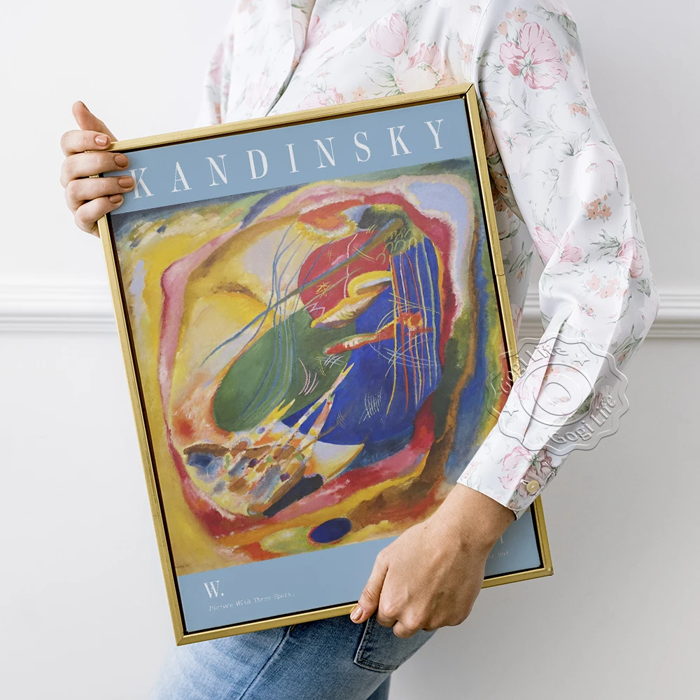 

Kandinsky Wall Art Poster, Wassily Kandinsky Exhibition Museum Poster, Vintage Art Home Decoration, Wassily abstract Wall Decor