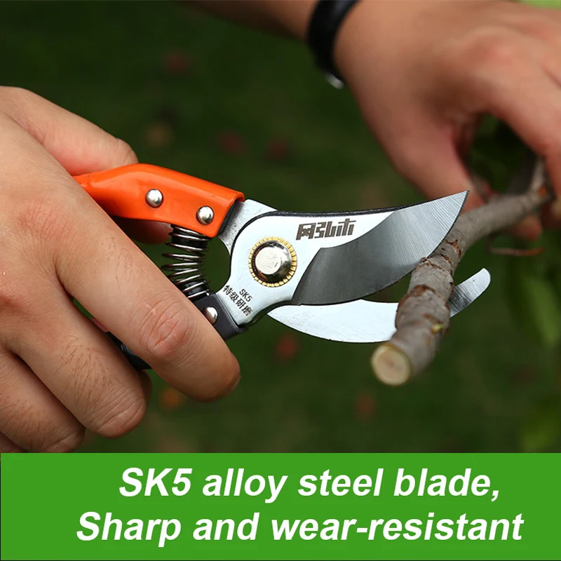 

Pruning Shears Branches Cutter Sk5 Steel High Hardness Shear with Arc Handle Garden Trees Floral Pruning Scissors Garden Tools