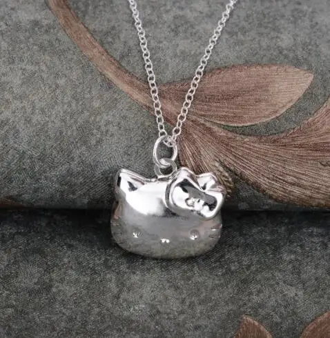 2021 indie Готическая Индия корейский милый кот посеребренное ожерелье 925 ювелирные