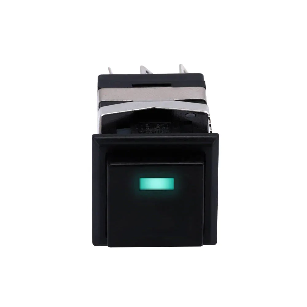 

1 шт. ABILKEEN NS193 IP40 KD2-22 мгновенная фиксация ВКЛ-(ВКЛ) квадратный светодиодный подсветка небольшой квадратный кнопочный переключатель