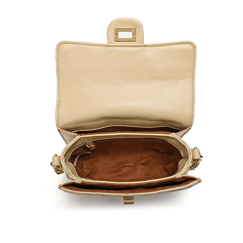 

2021 New Fashion Famous Luxury Brand Ladies High-quality Leather Rhombic Pearl Chain Flap Bag Crossbody Shoulder Bag Sac Luxe Cc