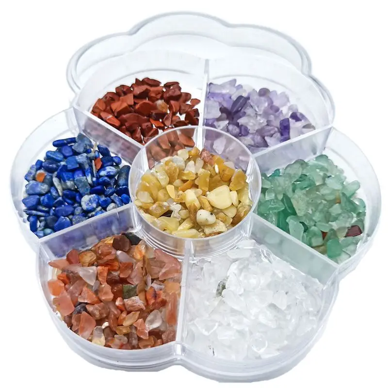 

7 Chakra Stone Reiki Balance Falling Down Chip Crystal Reiki Witchcraft Stone DIY Jewelry Accessories