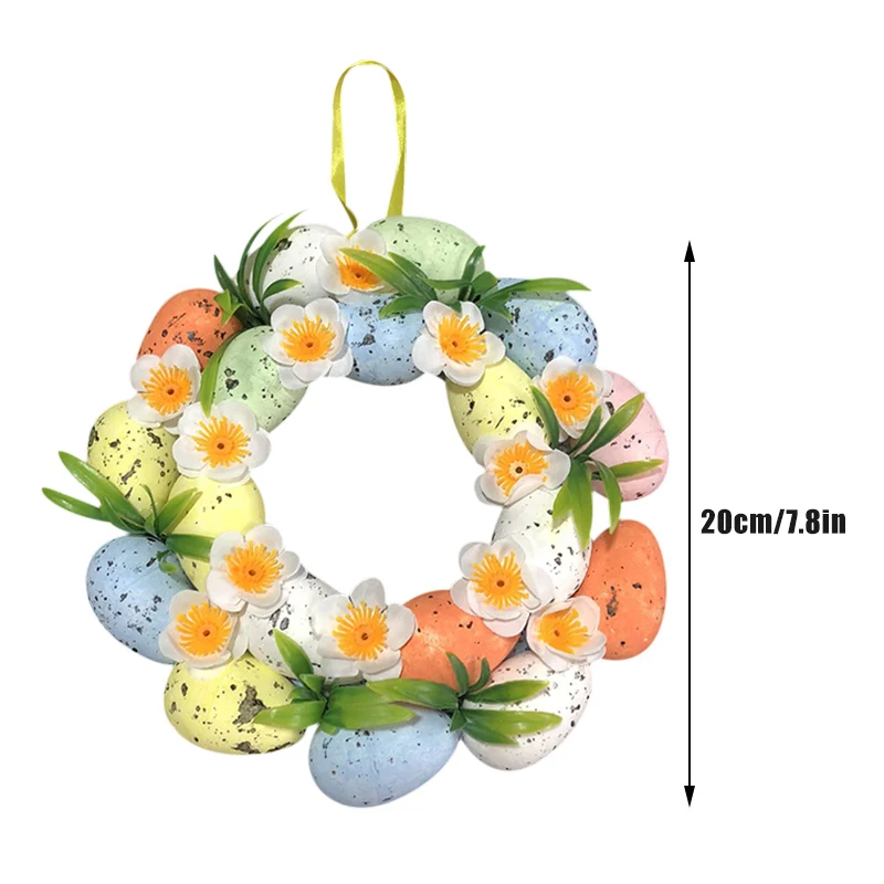 

20cm Easter Colorful Bubble Garland Decoration With Eggs For 2021 Easter Home Window Pendant JA55