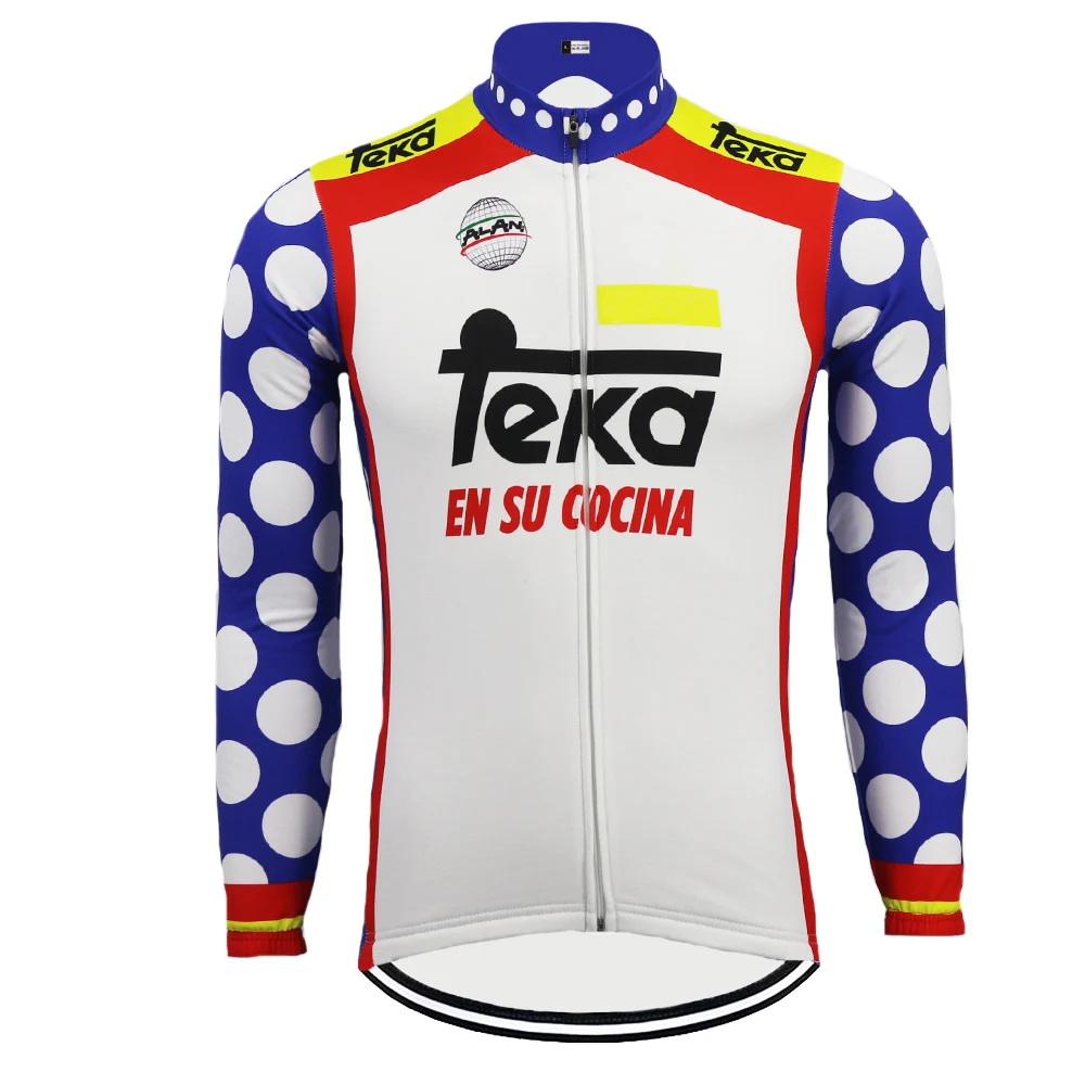 Newвелоспорт Джерси 2020 с длинным рукавом Зимний флис и без шерсти Триатлон