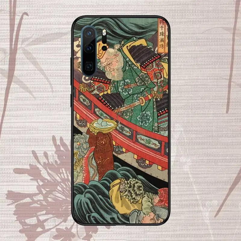 

Japanese samurai Phone Case For Huawei honor Mate P 9 10 20 30 40 Pro 10i 7 8 a x Lite nova 5t