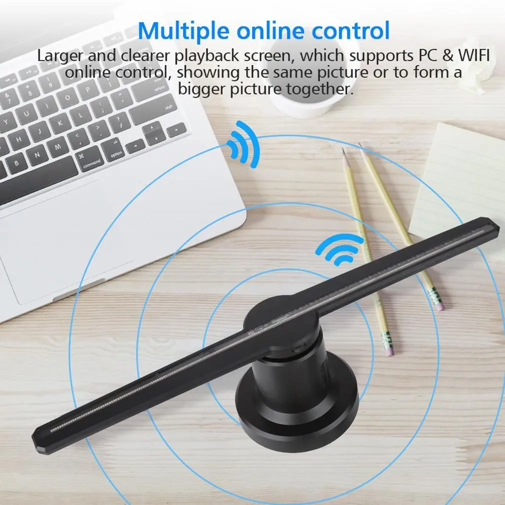 3D Голограмма рекламный вентилятор для проектора световой дисплей