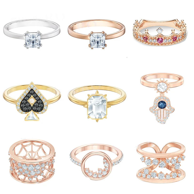 Новинка 2019 волшебная Лопата Tarot Корона дьявола. Женское кольцо с кристаллами