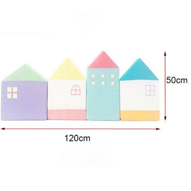 4 шт./компл. Мода натуральный хлопок Nordic детская кровать младенческой бампер