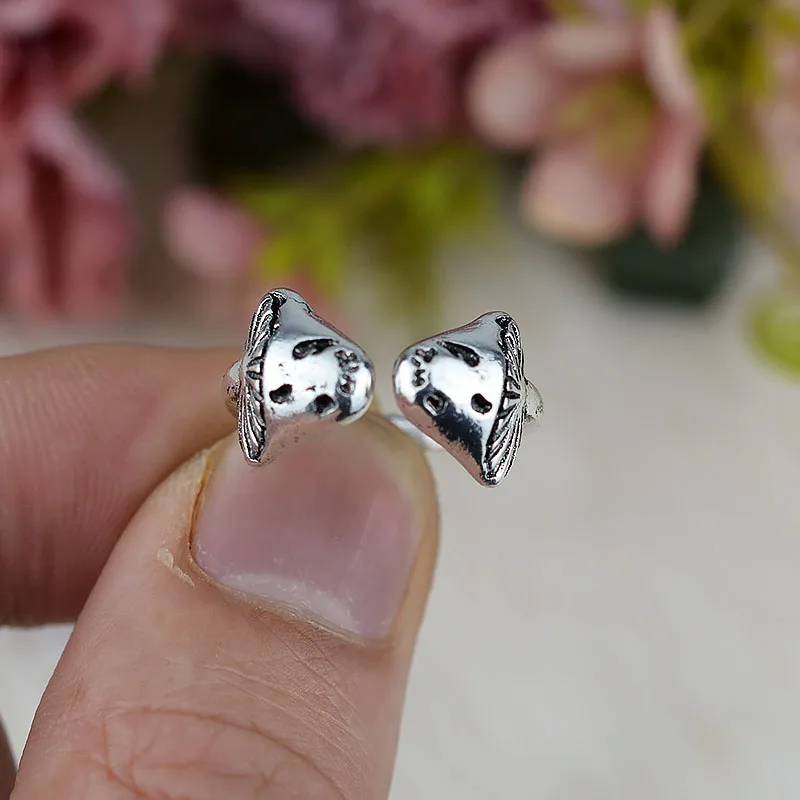 Регулируемое женское кольцо в форме гриба Луны леса ювелирное изделие |