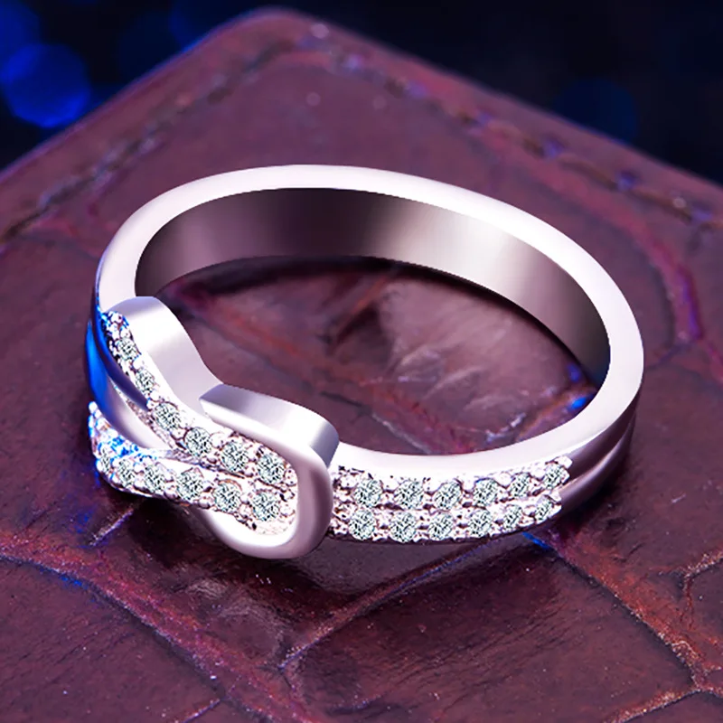 Золото/серебро Циркон Модные женские ювелирные изделия Роскошные блестящие