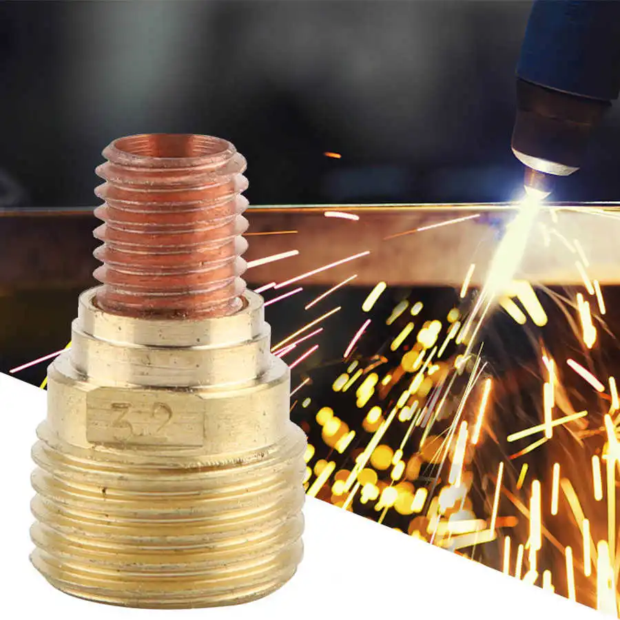 Tig welding torch 45V44 Gas Lens Collet Body 2.4mm 3/32" for TIG Welding Torch WP-9/20/25 accessories | Инструменты