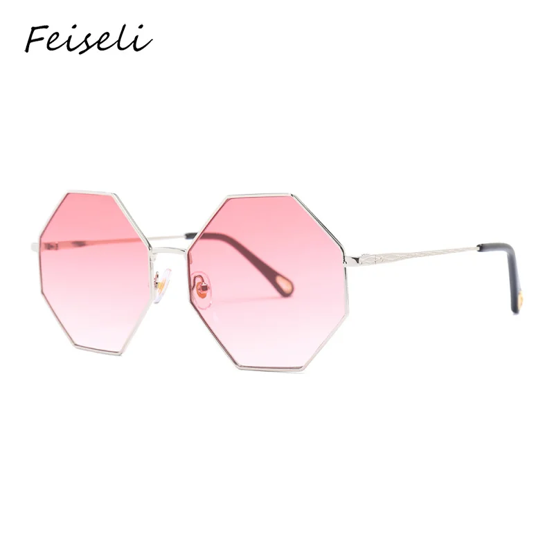 Feiseli уникальный дизайн Геометрические Восьмиугольные металлические оправа