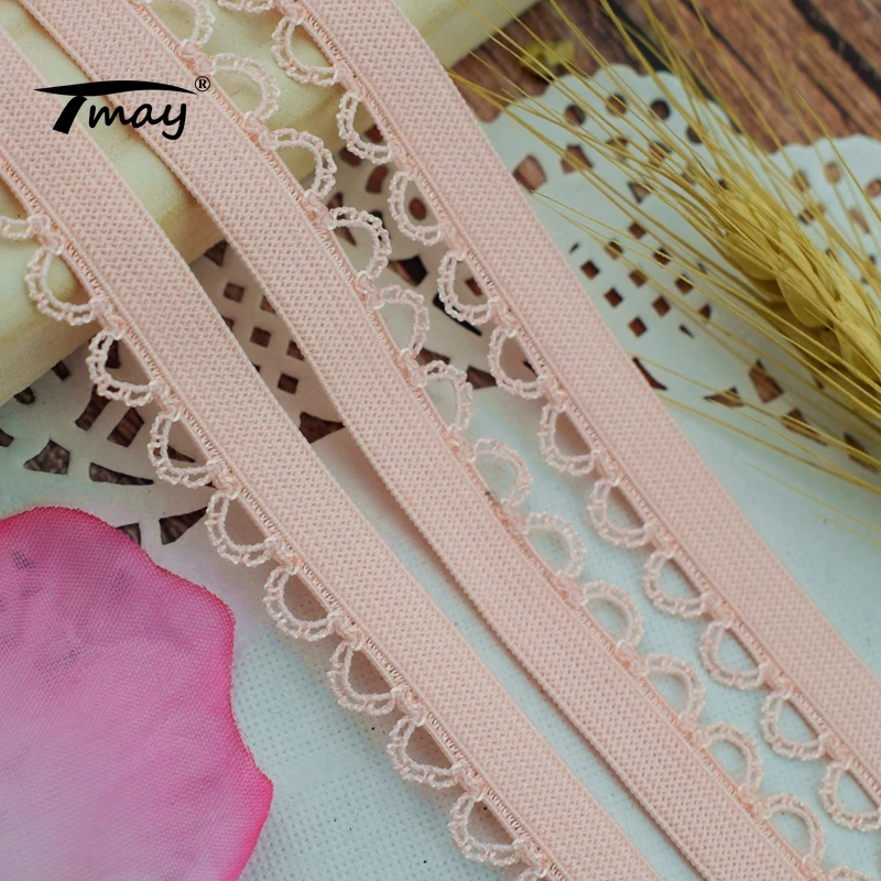 Эластичные ленты для нижнего белья бюстгальтера кружевной ткани стрейч-лента #1736