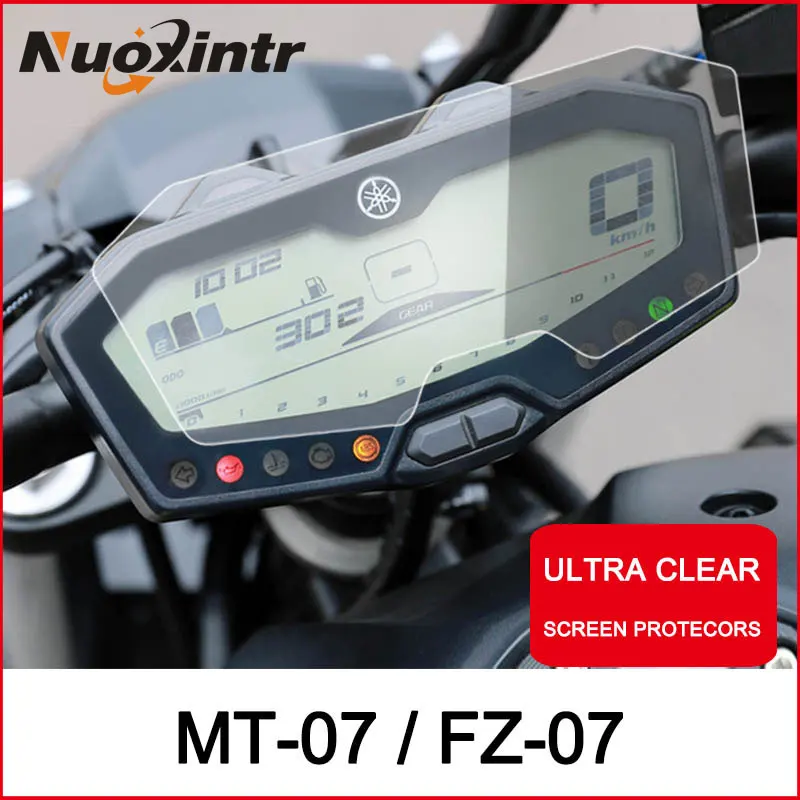 Moto Cluster Scratch Protection Film Instrument Dashboard Cover Guard TPU Blu-ray for Yamaha MT07 MT 07 MT-07 FZ07 FZ FZ-07 | Автомобили и