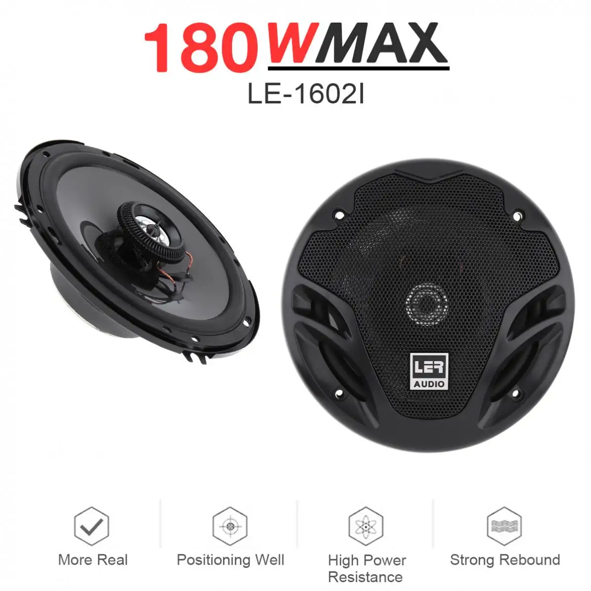 2pcs 6 Inch 91dB 2 Way Car Coaxial Speaker Universal Auto Audio Stereo Full Range Frequency HiFi for Car Audio System Modified 2pcs 6 Inch 91dB 2 Way Car Coaxial Speaker Universal Auto Audio Stereo Full Range Frequency HiFi for Car Audio System Modified