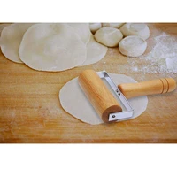 wide wood pastry pizza roller wooden brayer wooden rolling pins wood dough roller painting tool wooden roller for baking