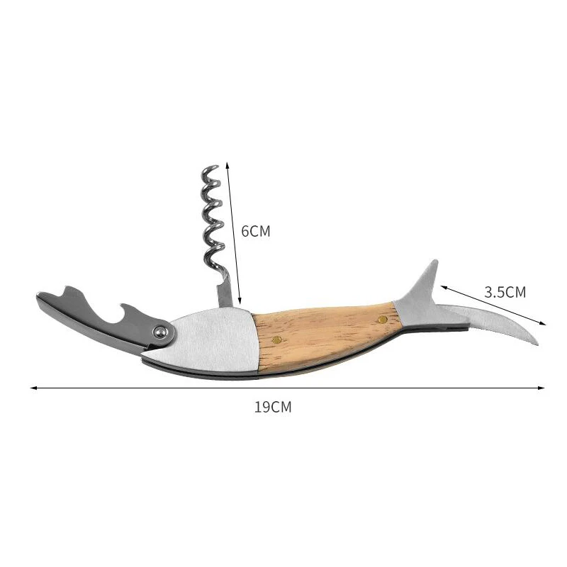 Штопор из нержавеющей стали Профессиональный штопор для официантов портативный