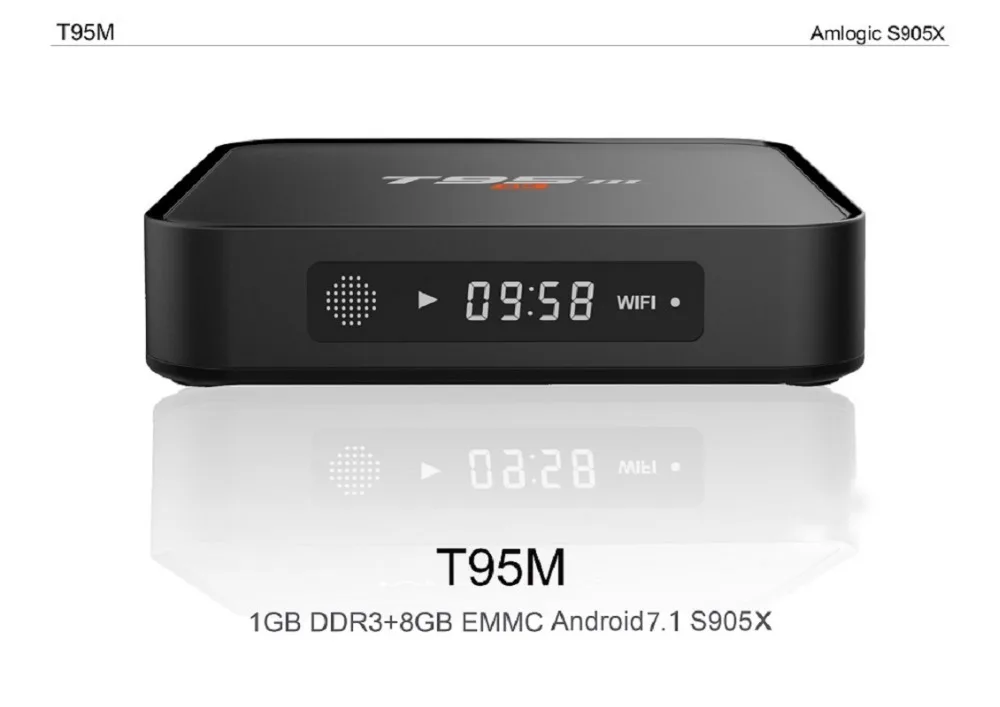 T95M Android 7 1 tv Box ГБ DDR4 ram 8 EMMC rom WiFi 2 4G Smart 4K медиаплеер | Электроника