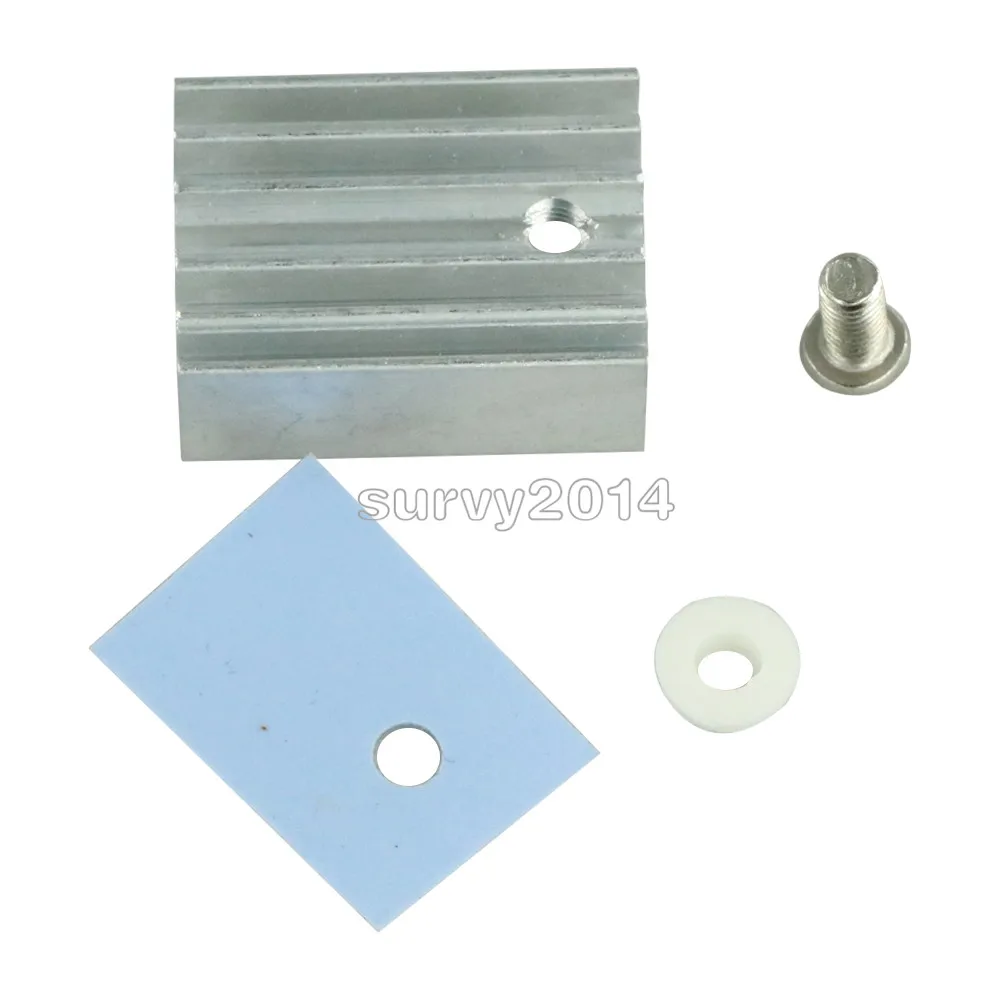 10 шт. TO-220 Серебряный радиатор для регулятора напряжения MOSFET | Электроника