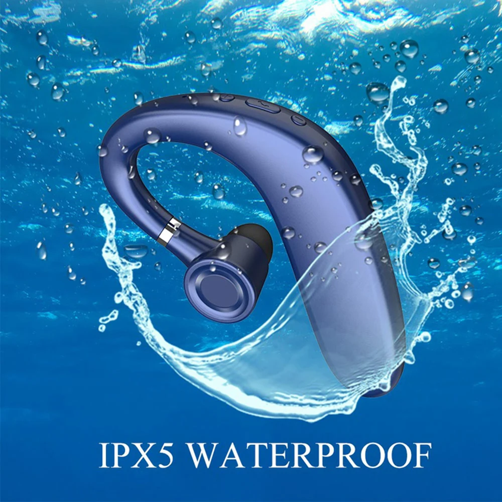 Беспроводные наушники Kowkaka с крючком Bluetooth 5 0 водонепроницаемые одним вкладышем