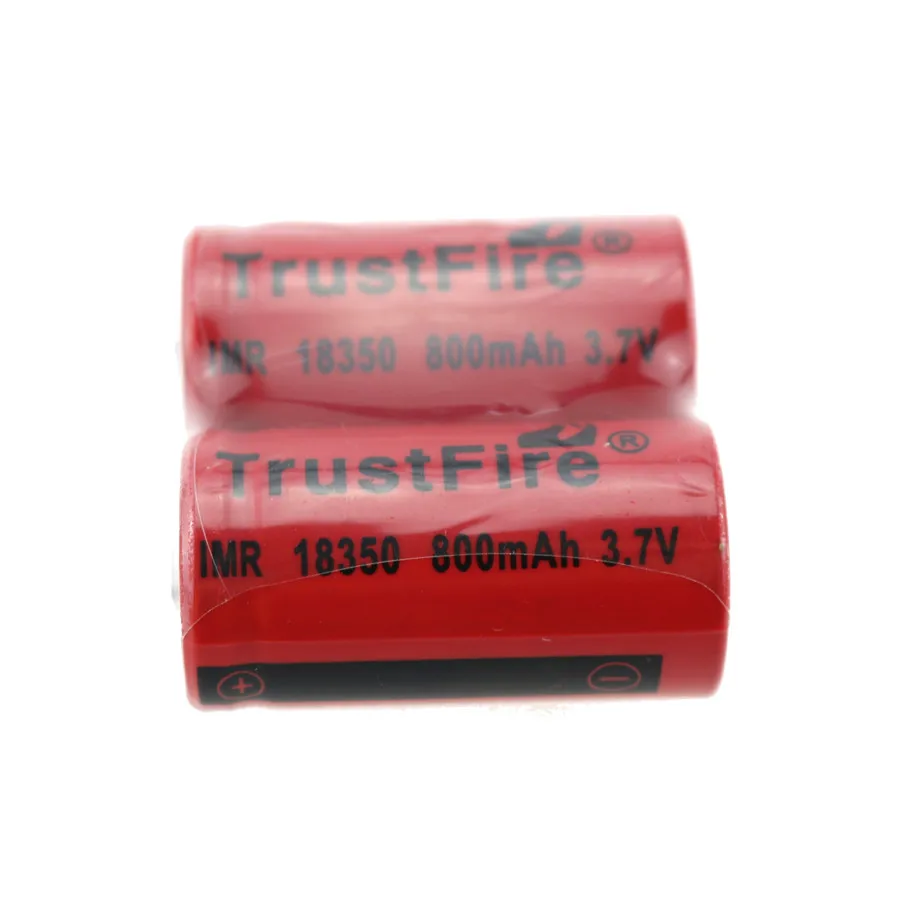 6 шт./лот TrustFire IMR 18350 3 7 V аккумуляторная батарея 800mAh литиевые батареи источник