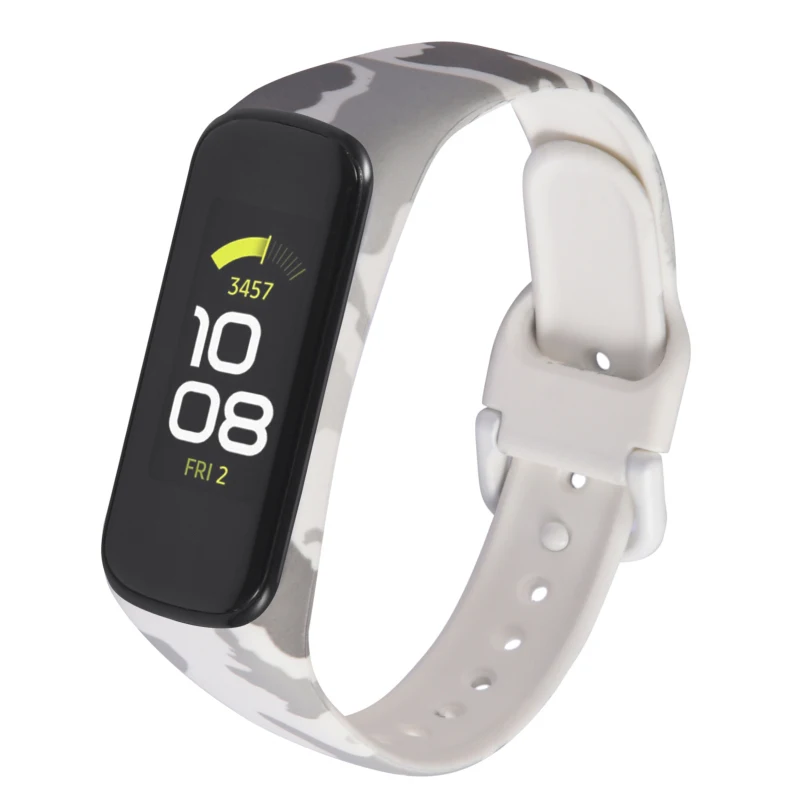 Ремешок из ТПУ для samsung galaxy fit2 SM R220 спортивный Камуфляжный резиновый сменный
