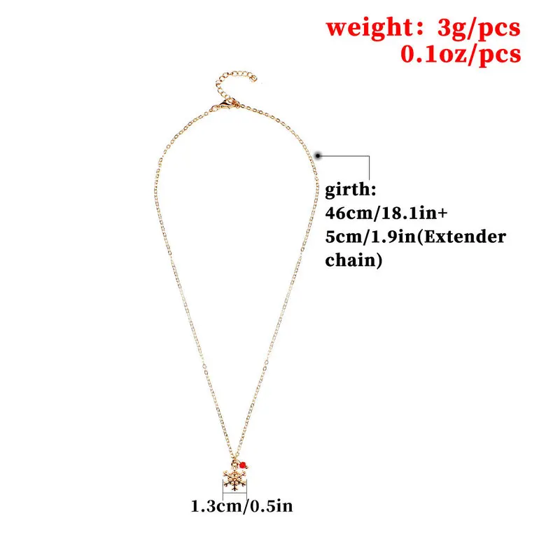 Creative Snowflake Red Crystal Long Necklace Pendant Women Fashion Personality Clavicle Sweater Chain Charm Necklaces Jewelry | Украшения и