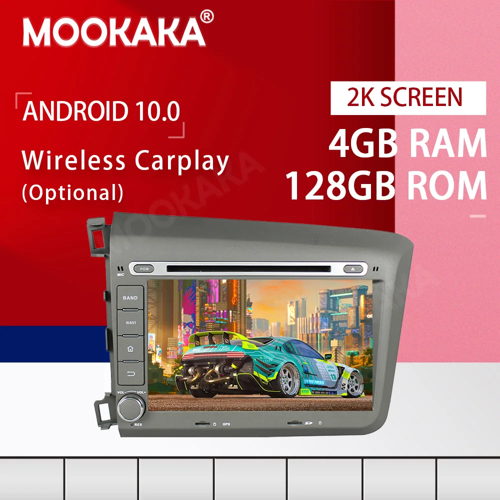 Android 13.0 4 + 128G экран автомобильный мультимедийный плеер для Honda Civic 2012-2015