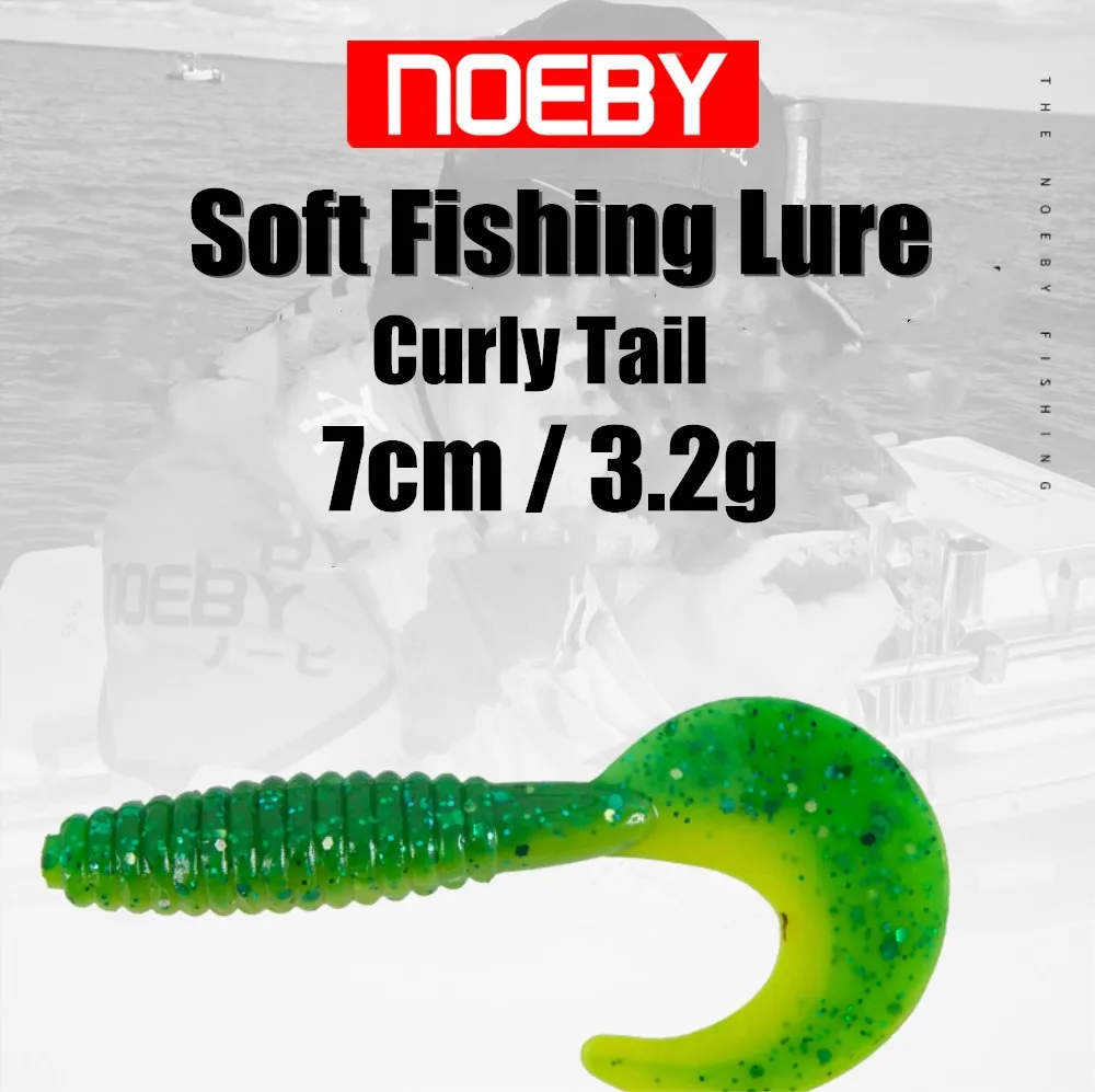 NOEBY S3120, Мягкая приманка, 12 шт./лот, 70 мм, 3,2 г, Мягкая приманка, силиконовый червь, искусственная приманка, воблер свимбейт, рыболовные снасти из карпа