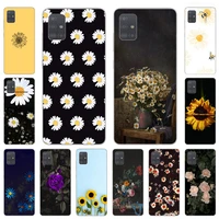 daisy cute bee sunflower soft phone case for samsung galaxy a72 a52 a32 a22 a51 a71 a41 a31 a21 a11 a50 a70 a42 a20 a40 10 cover
