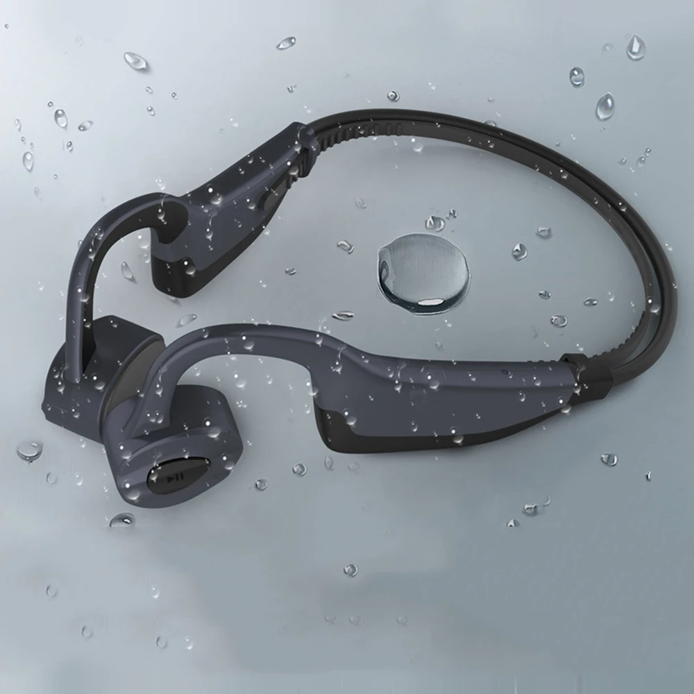 IPX8 водонепроницаемые наушники Bluetooth 5 0 костная проводимость беспроводная