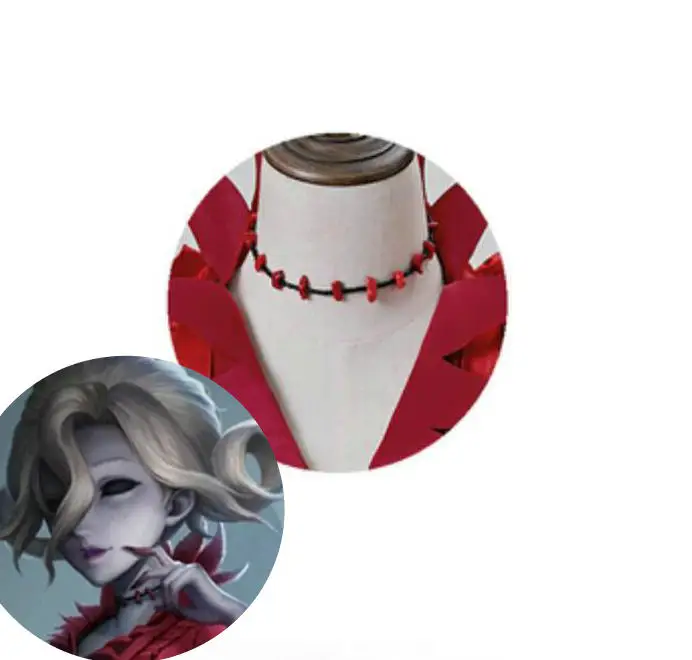 

Game Identity V Crimson Mrs. Red Mary Red Monitore Necklace Cosplay Halloween