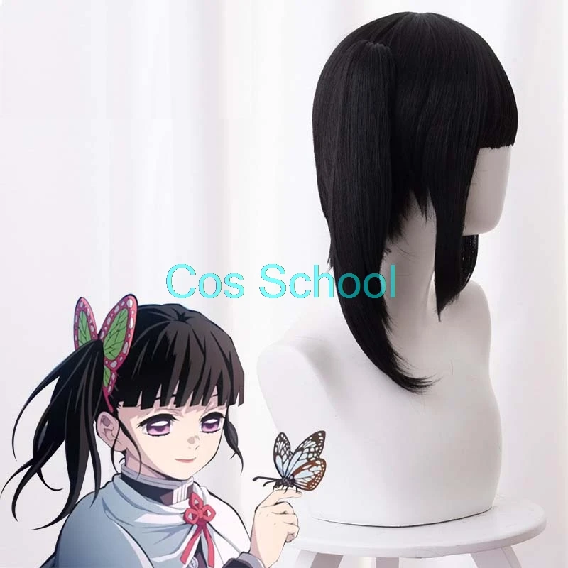 Cos School Tsuyuri Kanawo Rengoku Kyoujurou Kanroji Mitsuri Iguro Obanai парики Demon Slayer Kimetsu no Yaiba аксессуары