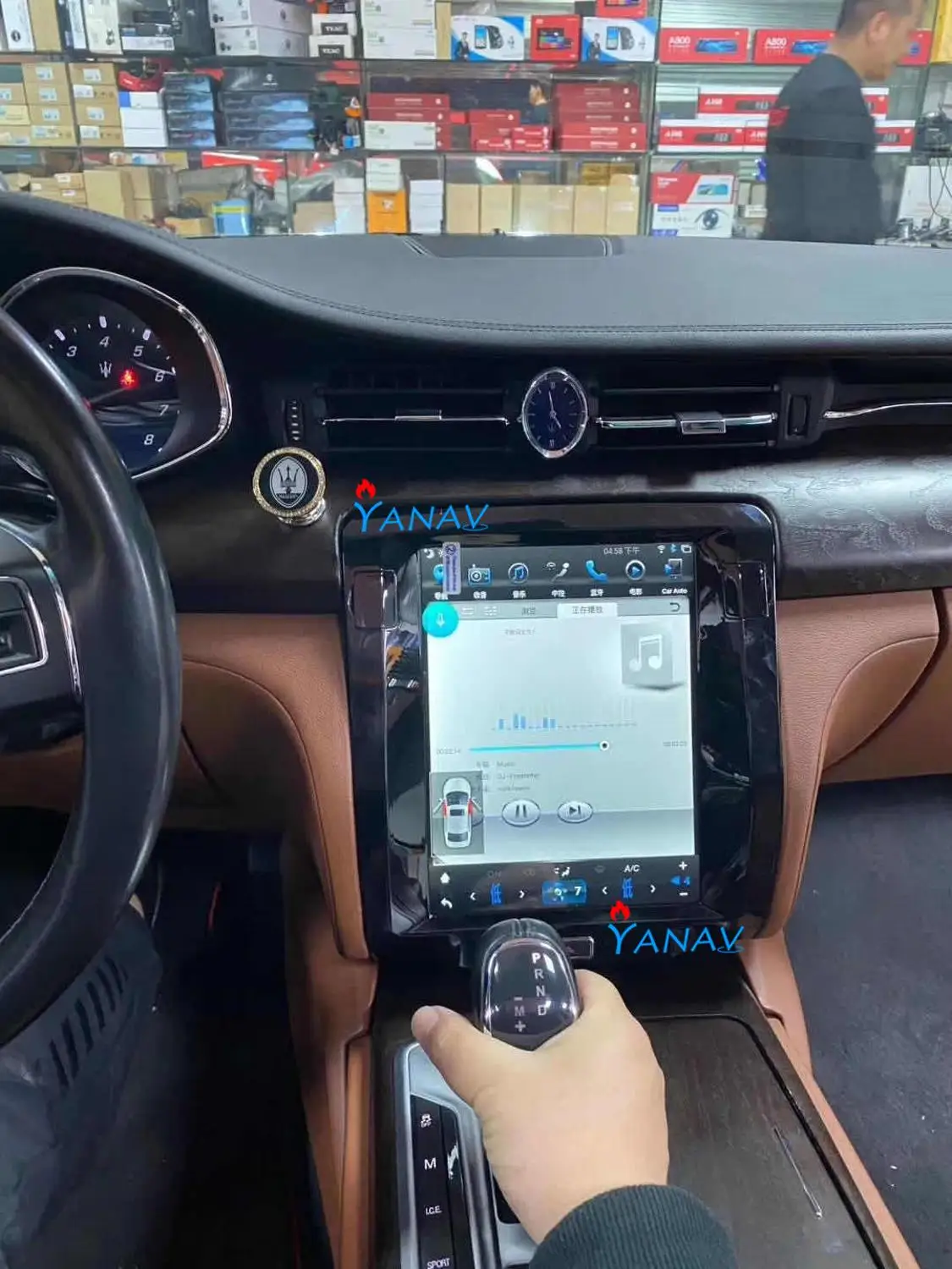 

Android Vertical Screen Car Radio Player For-Maserati Quattroporte 2013-2020 GPS navigation Car Stereo Multimedia DVD player
