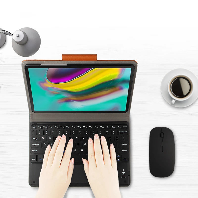 Смарт Bluetooth клавиатура чехол для Samsung Galaxy Tab A 10,1 SM-T510 T515 планшет PU кожаный защитный чехол для клавиатуры+ пленка