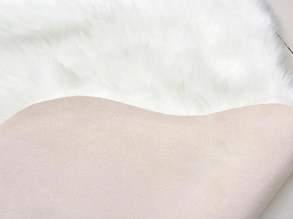 Ворсистый коврик OIMG для пола искусственный мех двойная форма сердца 6 см ворс