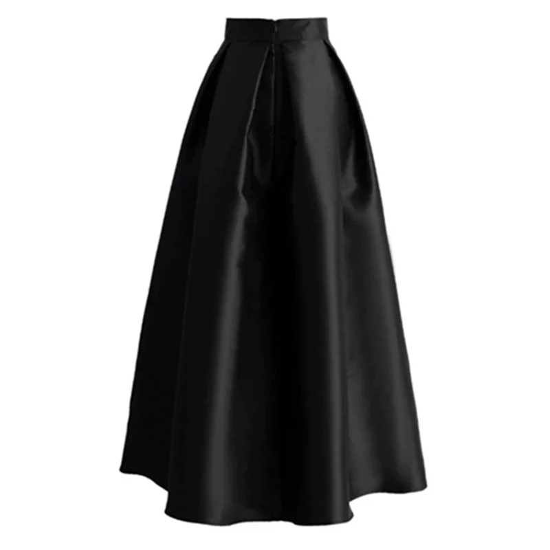 

Plus Size Skirts Faldas Mujer Moda 2020 Abaya Dubai Turkish Long Pleated Maxi High Waist Skirt Women Jupe Longue Femme Skirts