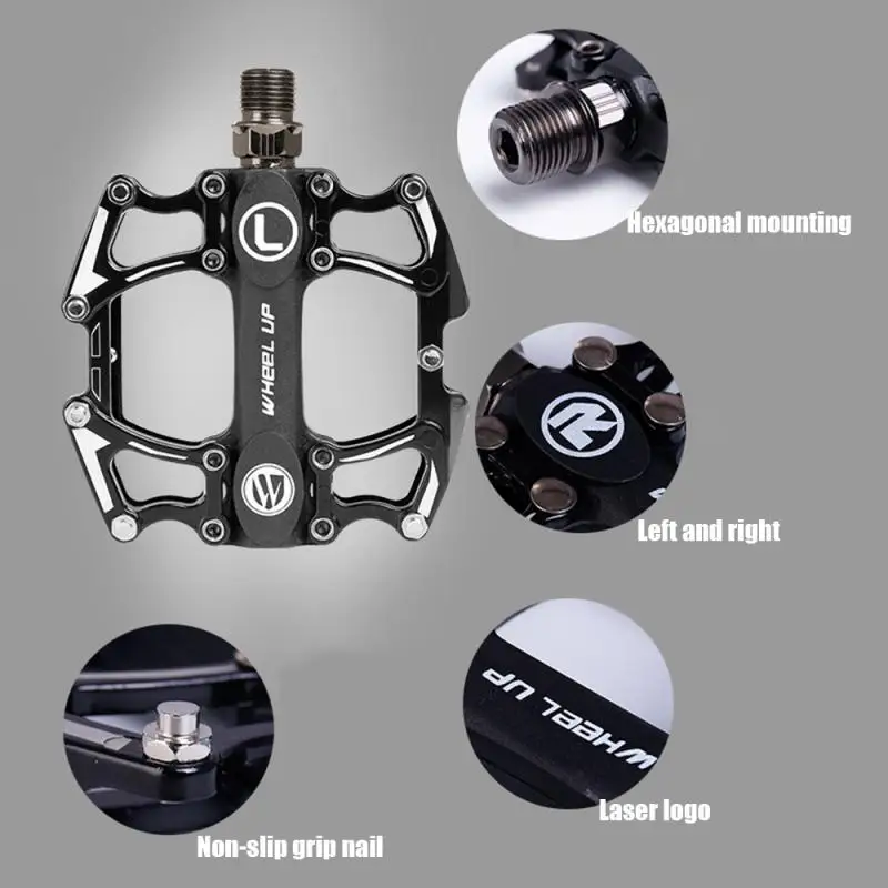 

2021 New Mountain Bike Pedals Aluminum Alloy CNC Bike Footrest Big Flat Ultralight Cycling BMX Pedal Cost-effective Pedal