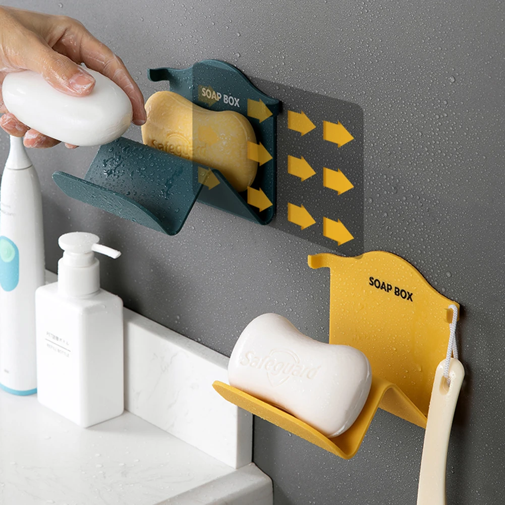 Бесшовный настенный держатель для мыла дренажные отделочные стеллажи крепкие