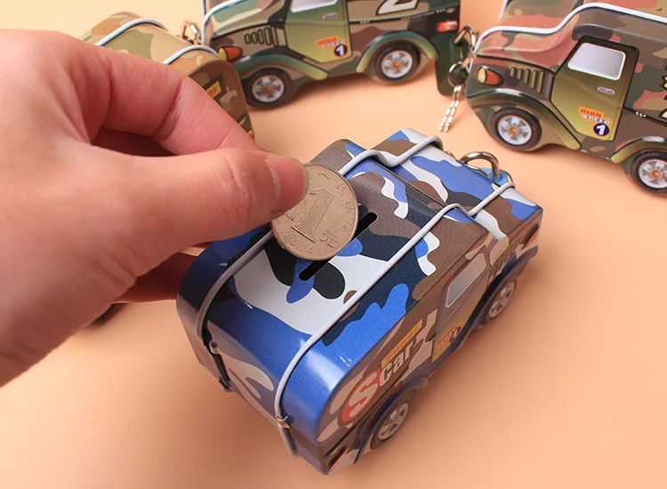 Копилка для монет в форме автомобиля копилка с замком подарки детей WB610|Копилки