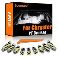 zoomsee 11pcs interior led for chrysler pt cruiser 2000 2010 canbus vehicle indoor dome reading light error free auto lamp kit