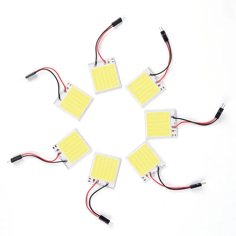 

48 SMD COB светодиодный 4W 12V светильник внутренняя панель автомобиля светильник s лампа + Запчасти 3,5x4 см