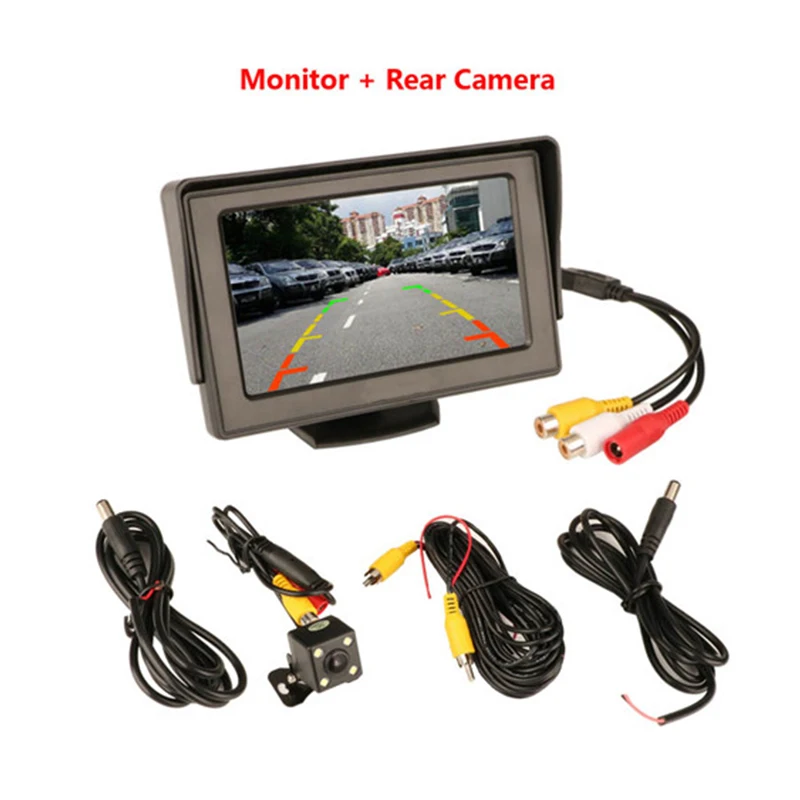 Monitor Camera 4,3 дюймов TFT lcd Беспроводная камера s автомобильный монитор дисплей камера заднего вида парковочная система для автомобильных мониторов заднего вида - Цвет: Monitor Camera