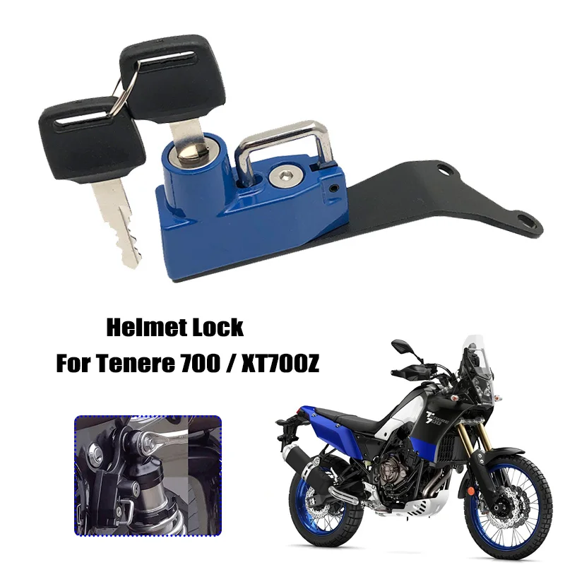 

TENERE 700 Helmet Lock Anti-Theft Helmet Security Lock / Password lock For YAMAHA Tenere700 T700 T 700 T7 2019 2020 2021