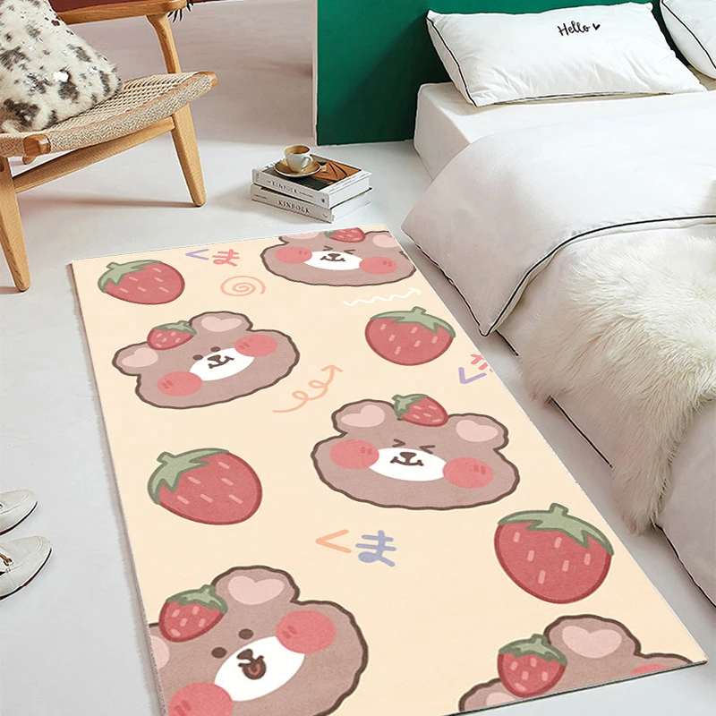 

3D Print Area Rugs for Boys Girls Kids Baby Bedroom Polyester Fiber Non-Slip Tatami Mat Women Gym Mat Crystal Velvet Carpet