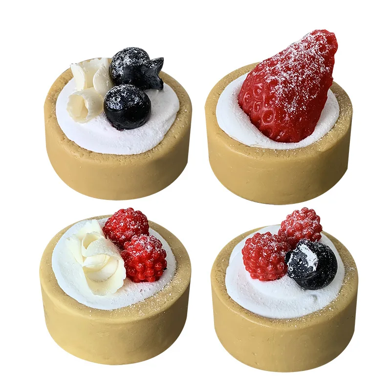 Искусственный фруктовый пирог искусственный десерт глина модель для торта