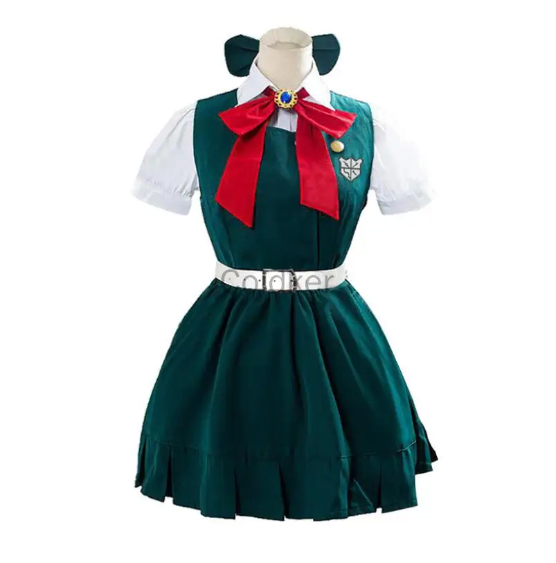 Аниме данганронпа 2 Косплей сония неразумная cos Модное Новое зеленое платье