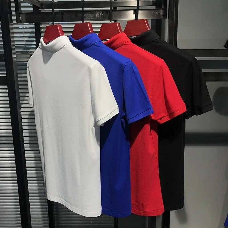 

Comfortable Breathable Summer Men's T-Shirt Personality Brand Casual Hot Drill Skull Exaggerated Polo Fashion Sweatshirt