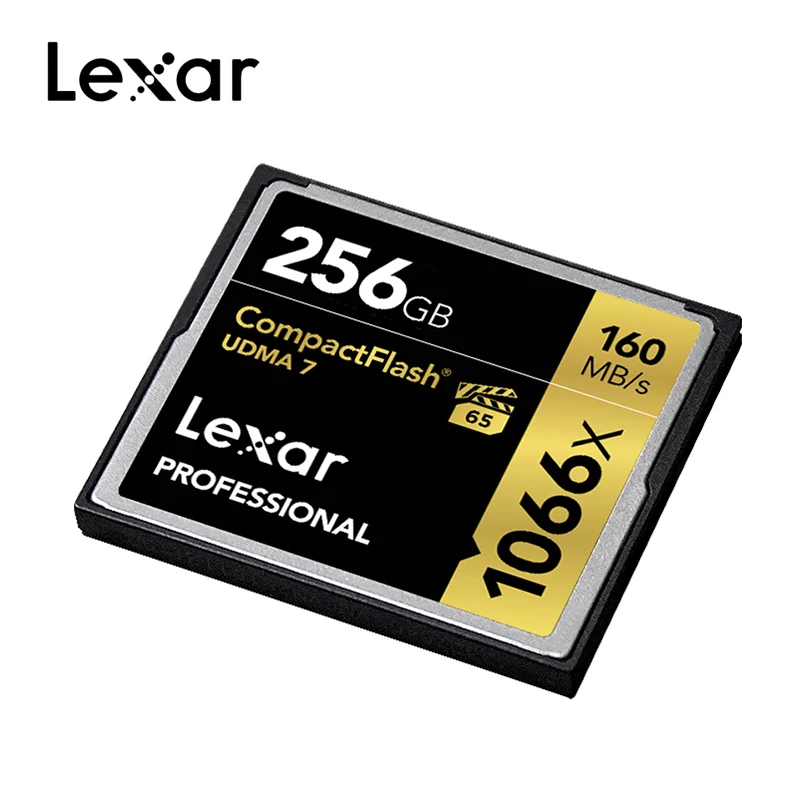 Карта памяти Lexar CF UDMA 7 128 ГБ 1066x32 до 160 МБ/с./с компактная флеш-карта на 64 для видео Full